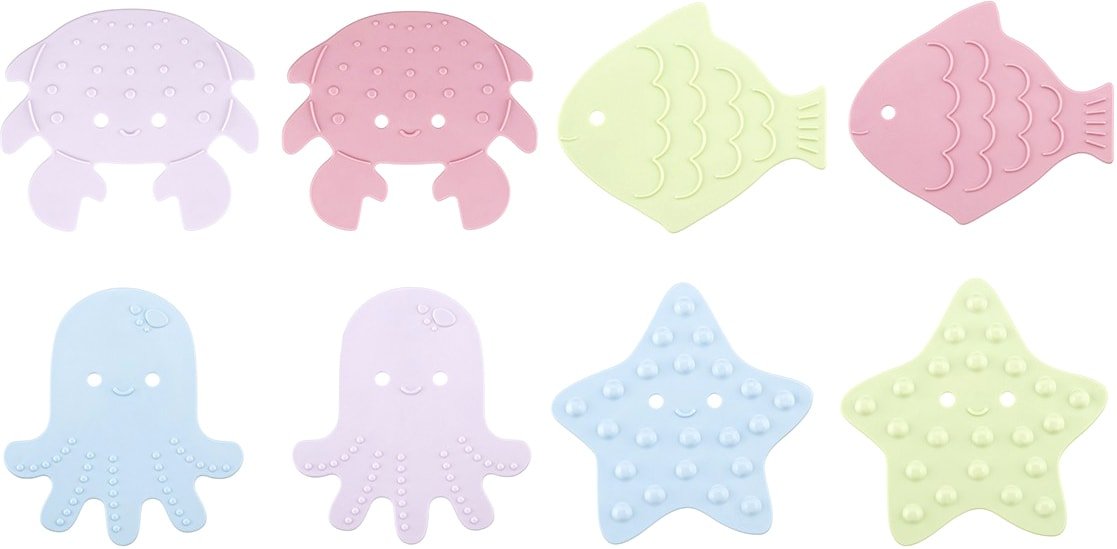 

Комплект ковриков для купания Roxy Kids Sea Animals Soft Colors RBM-008-SA (8 шт)