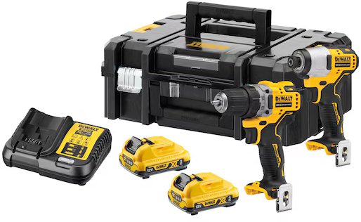 

DeWalt DCK2110L2T (шуруповерт, винтоверт, 2 АКБ, кейс)