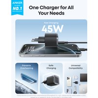 Сетевое зарядное Anker Nano Charger A2692 45W (черный) в Витебске
