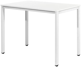 Кухонный стол Millwood Сеул Л 100x60x75 (белый/металл белый)