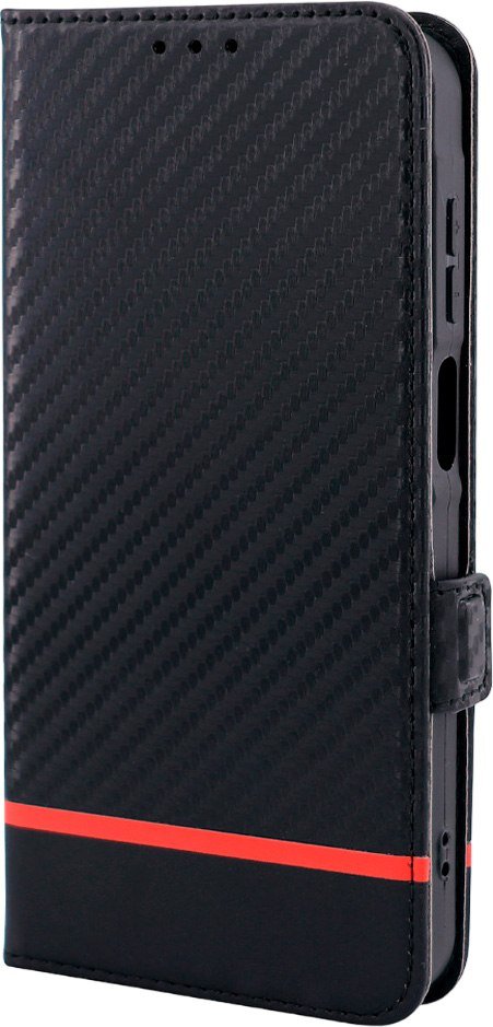 

Чехол для телефона Case Book для Redmi 13C 4G/Poco C65/Poco M6 5G с магнитной застежкой (черный карбон)