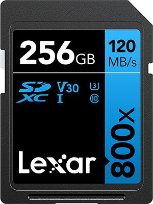 

Карта памяти Lexar High-Performance 800x SDXC LSD0800256G-BNNNG 256GB