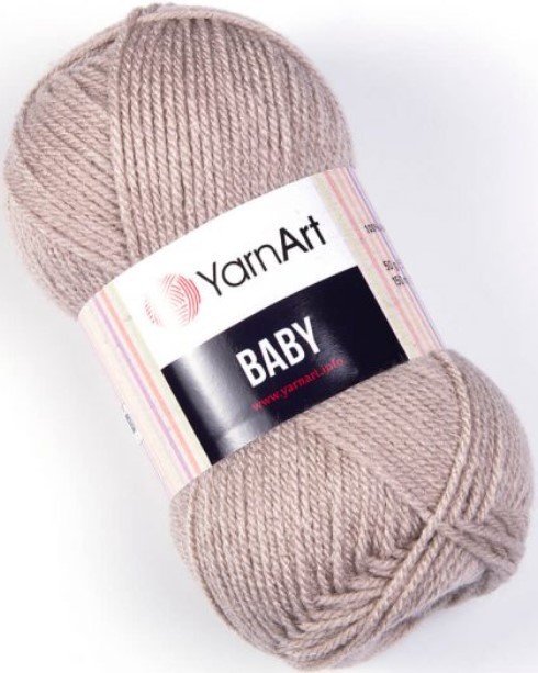 

Пряжа для вязания Yarnart Baby 100% акрил 857 50 г (150 м, бежевый)