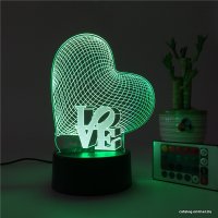 Светильник Camelion Сердце NL-400 14558