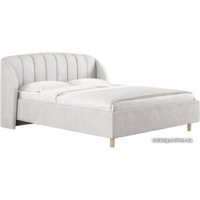 Кровать Сонум Valencia 160x200 (замша пепельный)