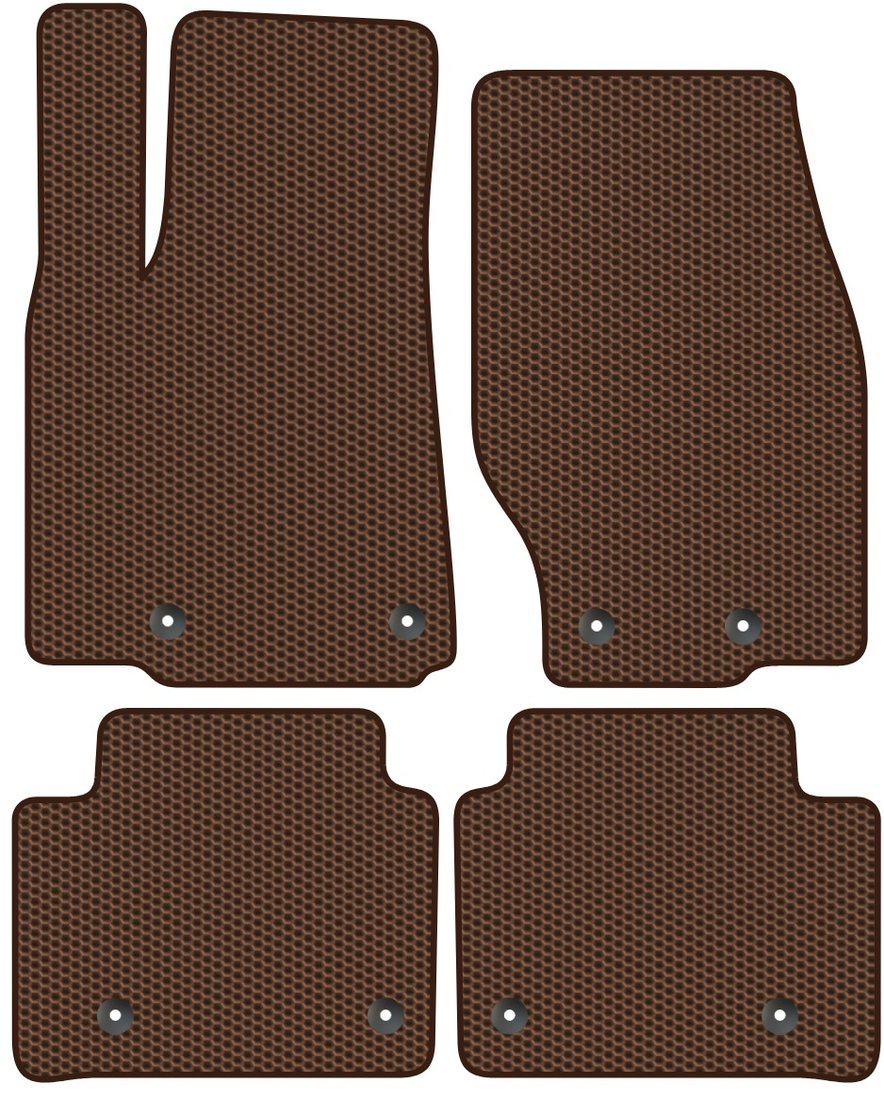 

Комплект ковриков для авто Alicosta Jeep Grand Cherokee V (suv / WL (6 мест)) 2021 - Н.В. (коричневый, сота)