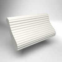 Ортопедическая подушка Mio Tesoro Premium Ribbet 55х35х10/8 (бабл белый)