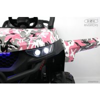 Электромобиль RiverToys T777TT 4WD (розовый камуфляж)