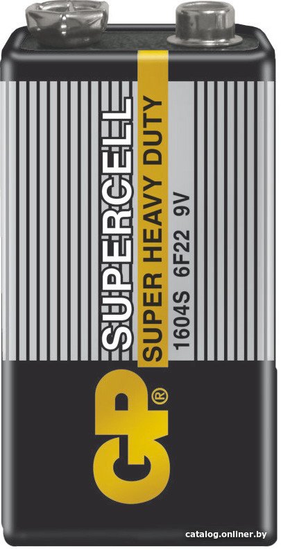 Батарейка GP Supercell 9V 6F22/1604S