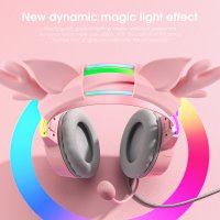 Наушники Onikuma X15 Pro Deer Ears (розовый)