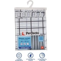 Шторка-занавеска для ванны Perfecto Linea Harmony 36-118203 (клетка)