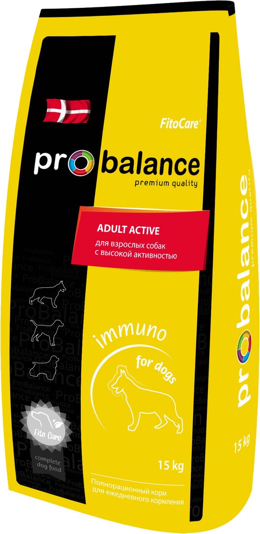 

Сухой корм для собак Probalance Immuno Adult Active 15 кг