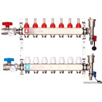 Запорная арматура Gappo Коллектор регулируемый с расходомерами G422.7 7-вых. x1"x3/4"