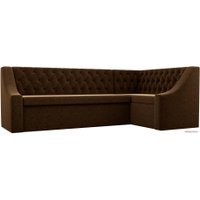 Угловой диван Лига диванов Мерлин 100452 (коричневый)