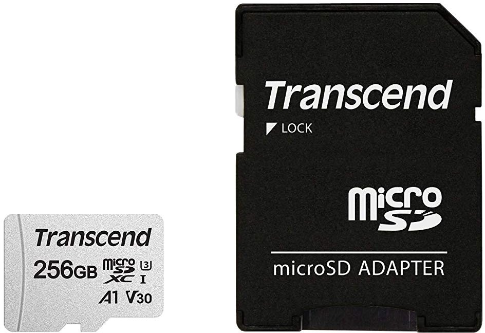 

Карта памяти Transcend microSDXC 300S 256GB (с адаптером)