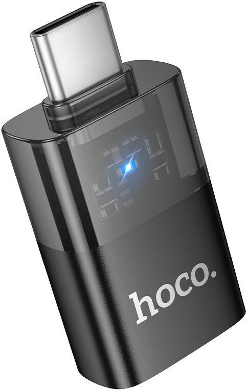 Адаптер Hoco UA36B USB Type-A - USB Type-C (черный)