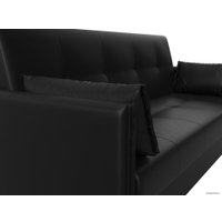 Диван Лига диванов Лига-018 117889 (экокожа черный)