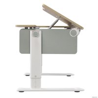 Парта CooBee 502 с подставкой для книг и магнитной накладкой (белый/белое дерево)