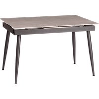 Кухонный стол TetChair Балморал 120+40x80x75 (серый/черный)