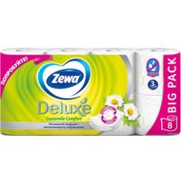 Туалетная бумага Zewa Deluxe Ромашка 3 слоя (8 рулонов)