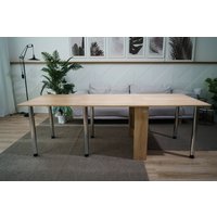 Стол-книга Stoloff Мечта 2280x850 (дуб сонома, опоры вкручиваемые, углы прямые без роликов и ручек) в Гродно