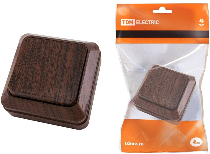 

Выключатель TDM Electric Ладога SQ1801-0027 (коричневый)