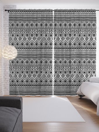 Комплект штор JoyArty Этнические узоры p_64977 (145x265)