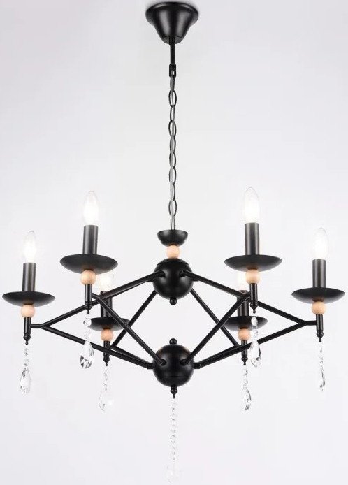 

Подвесная люстра Ambrella light Traditional TR9597/6 BK (черный)
