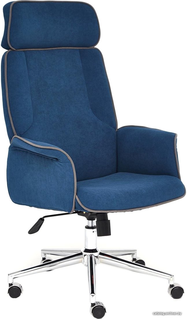 Офисное кресло TetChair Charm (флок, синий)