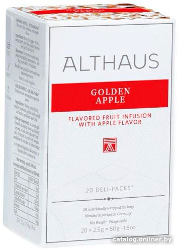Фруктовый чай Althaus Deli Packs Golden Apple Золотое яблоко 20 шт