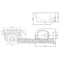 Унитаз подвесной SSWW CT2039V NC4477 в Могилеве