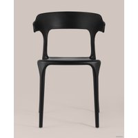 Стул с подлокотниками Stool Group Neo пластик (черный)