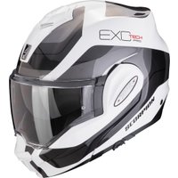 Мотошлем Scorpion Exo Exo-Tech Evo Pro Commuta (р. XL, белый/серебристый/черный)
