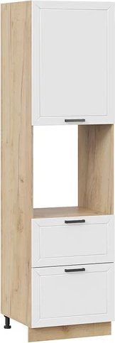 

Шкаф напольный Трия Лорас 1П6Я2 с одной дверью и двумя ящиками (дуб крафт золотой/холст белый)