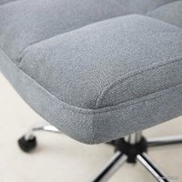 Офисное кресло AksHome Caesar Chrome (вельвет, серый)