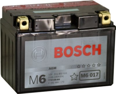 

Мотоциклетный аккумулятор Bosch M6 YTZ14S-4/YTZ14S-BS 511 902 023 (11 А·ч)