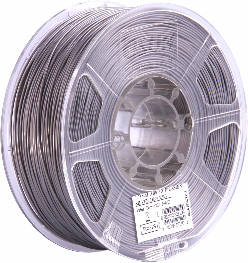 

Пластик eSUN ABS 1.75 мм 1000 г (серебристый)