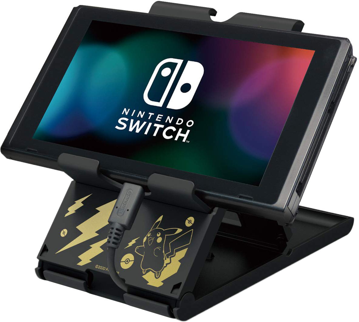 

Вертикальная подставка HORI PlayStand Pokemon: Pikachu Black & Gold NSW-294U