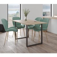 Кухонный стол Soma Tako 36 120x66 (дуб крафт золотой/черный)