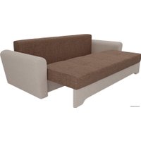 Диван Лига диванов Амстердам 100039 (рогожка, коричневый/бежевый)