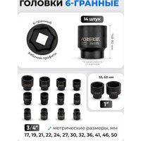 Набор головок слесарных FORSAGE F-6204-5MPB (63807)