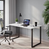 Стол Soma Bliss 120x66 (белый/черный)