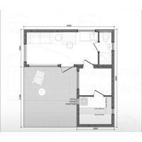 Русская баня Модуль Хаус Каркасная модульная Скандинавия