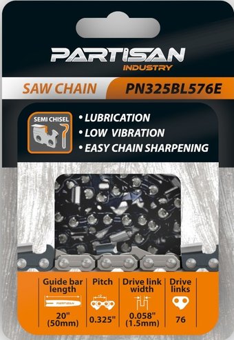 Цепь для пилы Partisan PN325BL576E