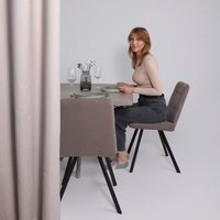 Стул Мамадома Rommy (b05 Latte Lux/черный)