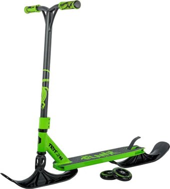 Самокат на лыжах Plank Triton P20-TRI100G-S+SKI (зеленый/ящерица)