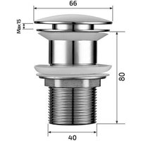 Донный клапан Roxen PD02GB без перелива