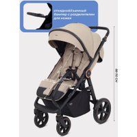 Коляска прогулочная «книга» MOWbaby Trail 2025 MB090 (бежевый)