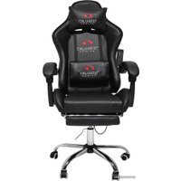 Игровое (геймерское) кресло Calviano Avanti Ultimato (черный, с подножкой)