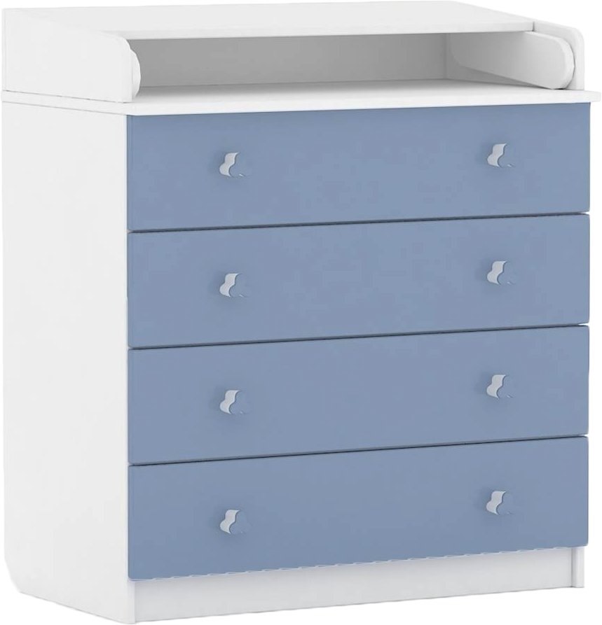 

Детский комод Polini Kids Simple 1580 (белый/синий)